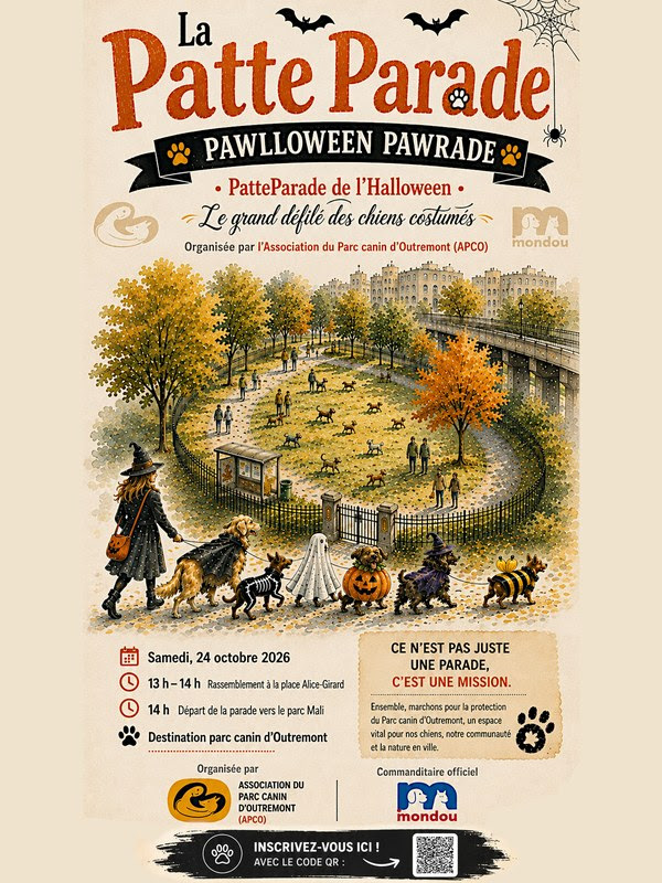 Patte Parade2026 - Parc canin d'Outremont (parc Mali)